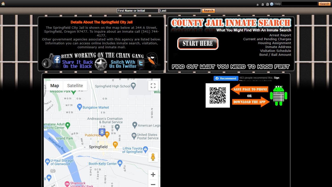 Springfield City Jail - County Jail Inmate Search